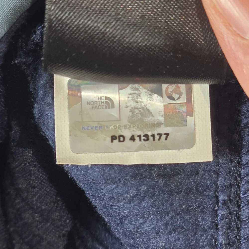 The North Face‎ WindWall Softshell Jacket Mens Medium Blue Full Zip Fleece Lined